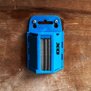 Bloc push albastru cu lame de înlocuire