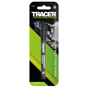 Black permanent marker in blister packaging APM1 Marker TRACER cu vârf fin 1-2mm