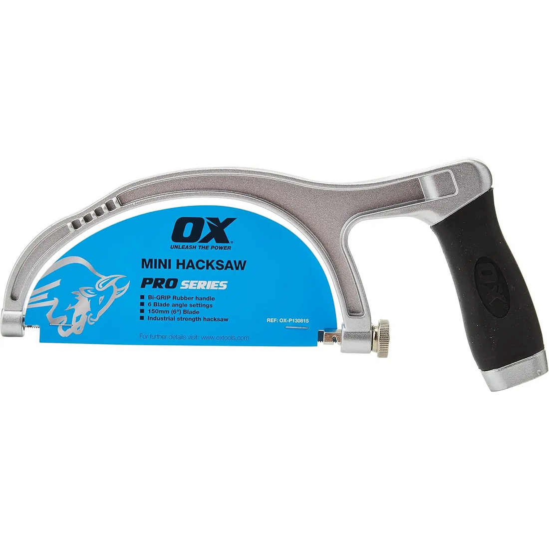 Imaginea arată un bomfaier mini OX Pro cu maner cauciucat și lamă reglabilă