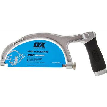 Imaginea arată un bomfaier mini OX Pro cu maner cauciucat și lamă reglabilă