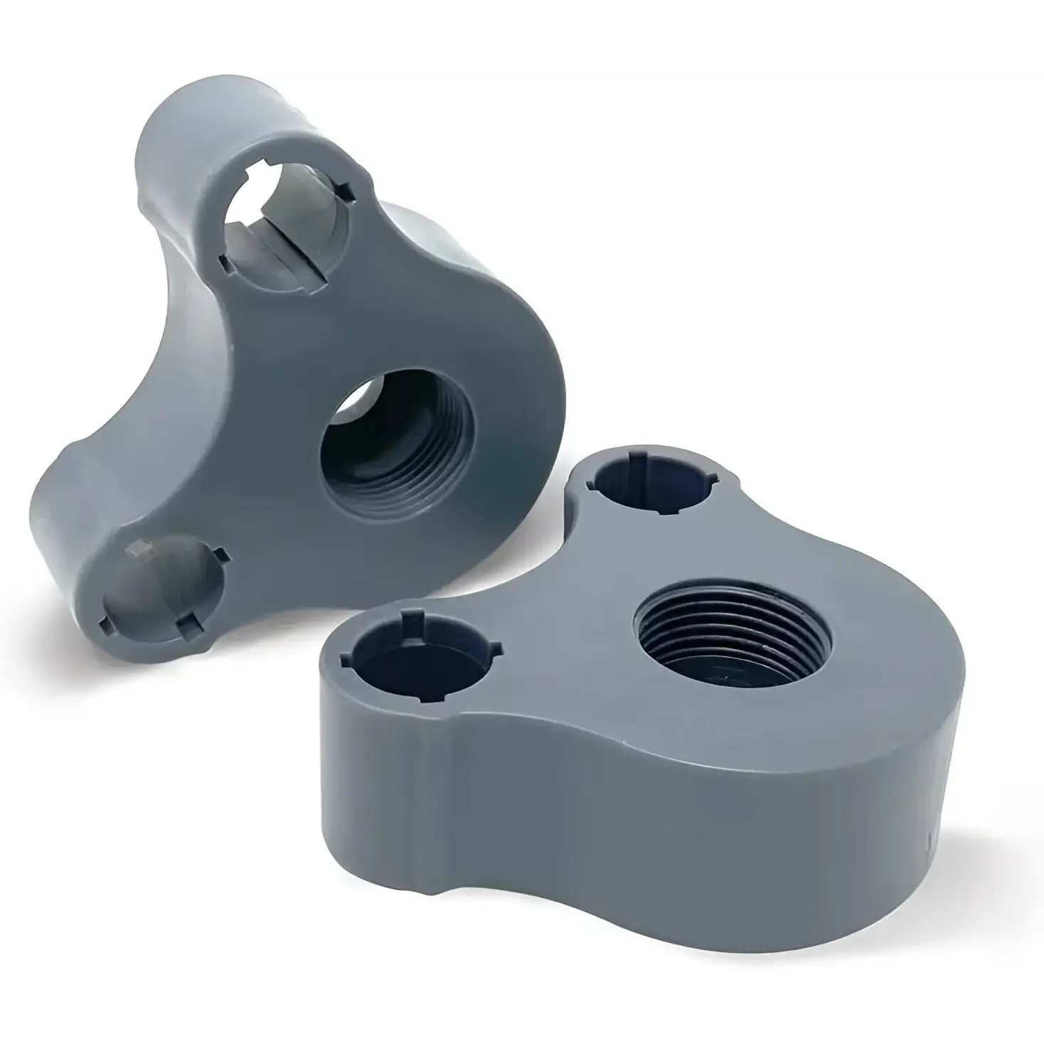 Conectori în formă de Y din plastic gri pentru BORA Centipede double p-top CA0902