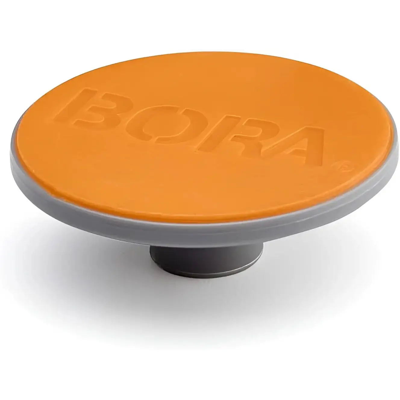 Mânere rotunde gri și portocalii BORA Centipede CK4S cu profil redus pentru mese de lucru