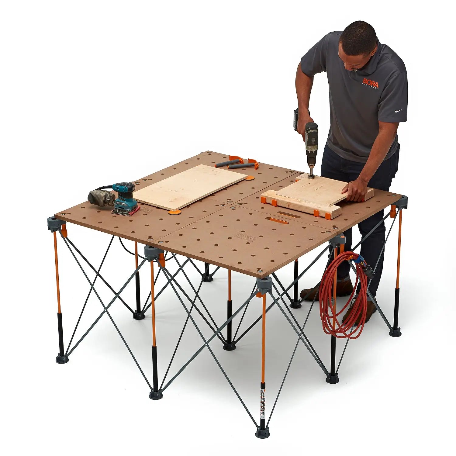 Bora CK22TM blaturi masa pentru Centipede cu gauri dog, suport ajustabil și suprafață perforată