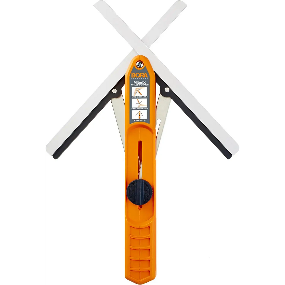 Alt text pentru imaginea BORA MiteriX cu brațe albe și unghiuri pentru fierăstrău unghiular