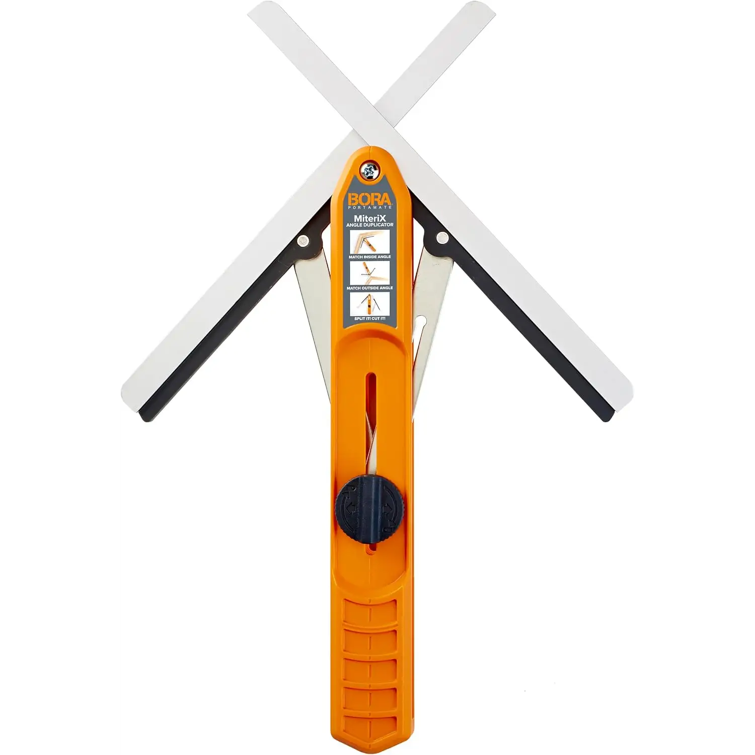 Alt text pentru imaginea BORA MiteriX cu brațe albe și unghiuri pentru fierăstrău unghiular
