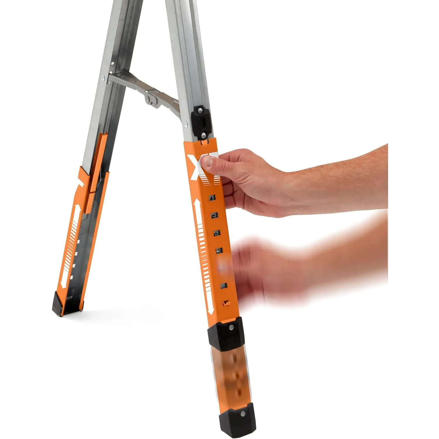 BORA PM-4550T scară cu picioare independente și reglaj 76–91 cm pentru siguranță