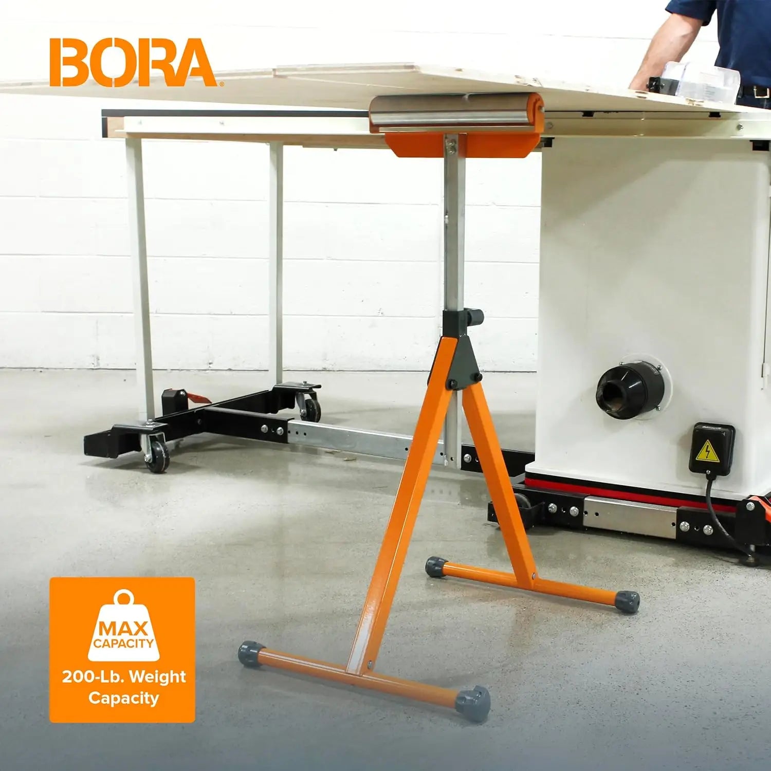 Suport roller reglabil BORA Portamate PM-5090 cu talpi cauciucate și capacitate de 200 lb