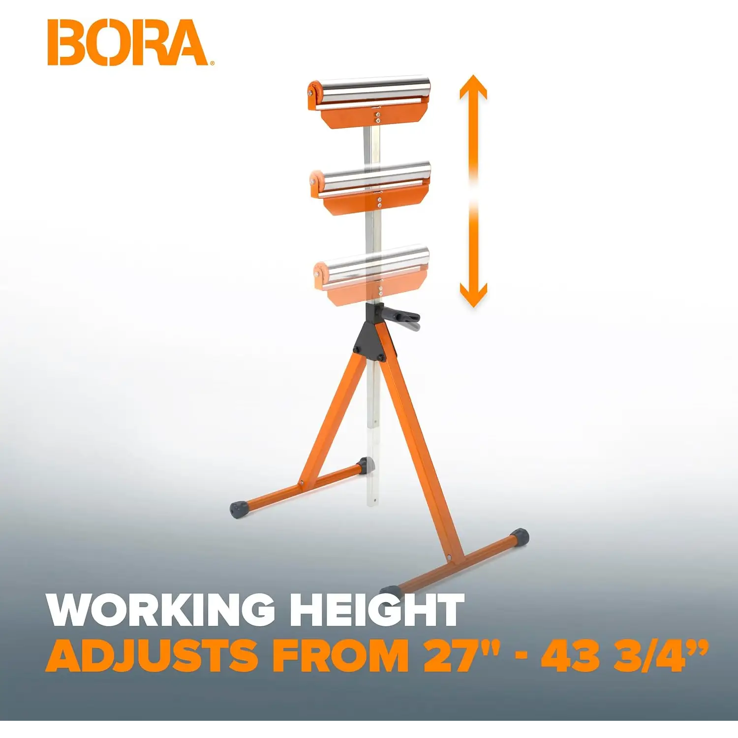 Suport roller reglabil pe piedestal BORA Portamate PM-5090 cu talpi cauciucate din oțel