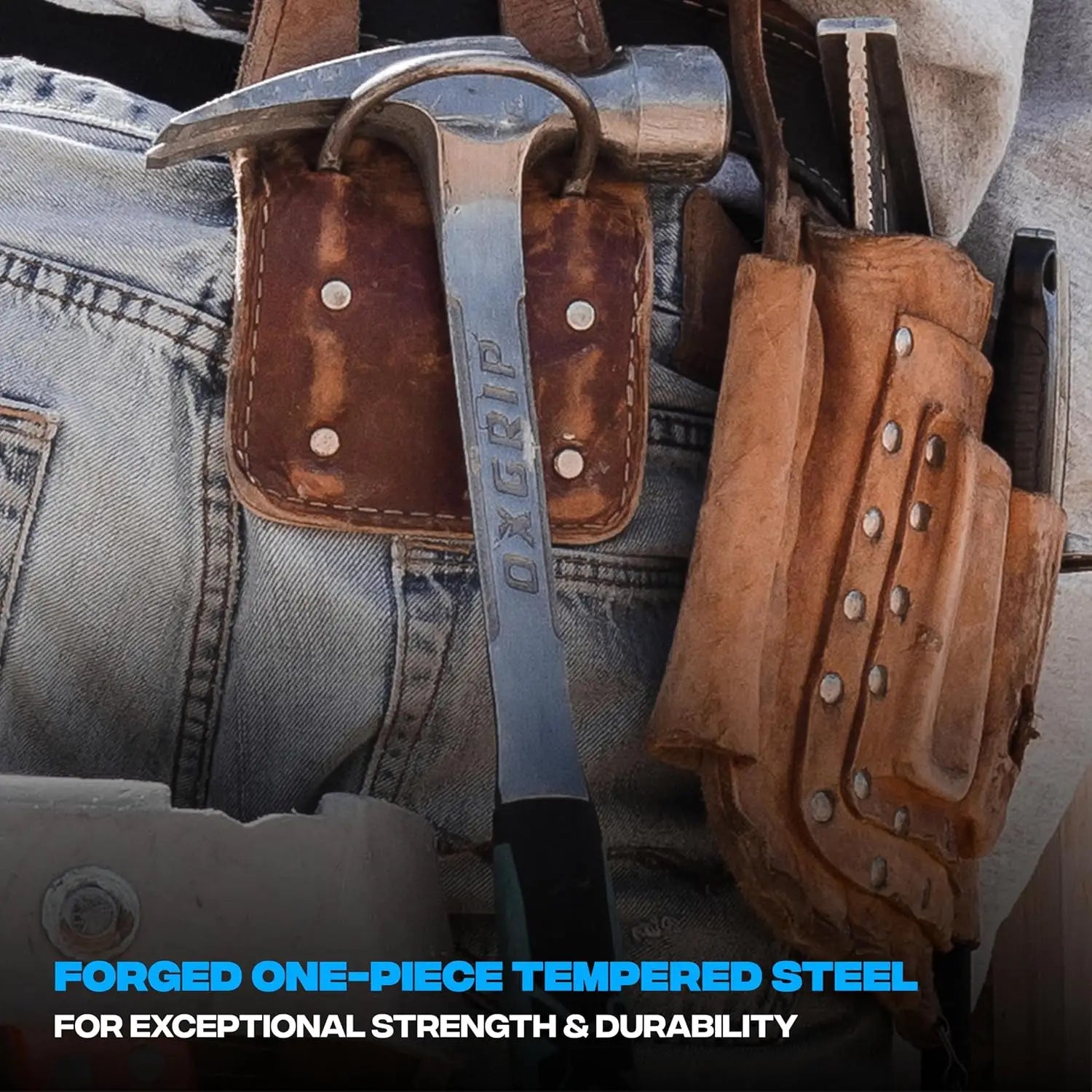 Ciocan dulgherie OX Pro otel forjat cu soft grip ergonomic, 28oz, 790g