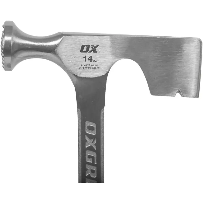 Ciocan pentru gips-carton OX Pro monobloc 14oz otel forjat cu soft grip antishock