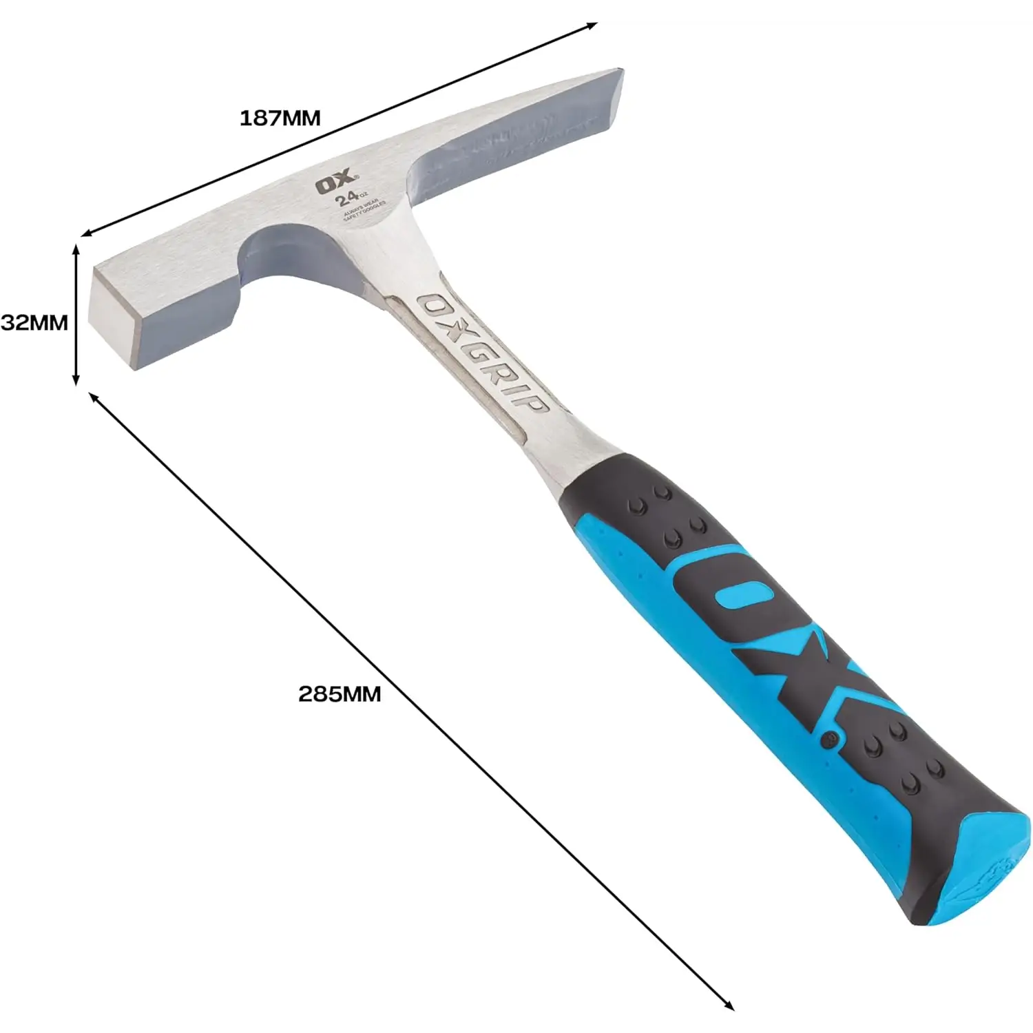 Ciocan zidarie OX Pro monobloc 24oz otel forjat cu grip soft antishock