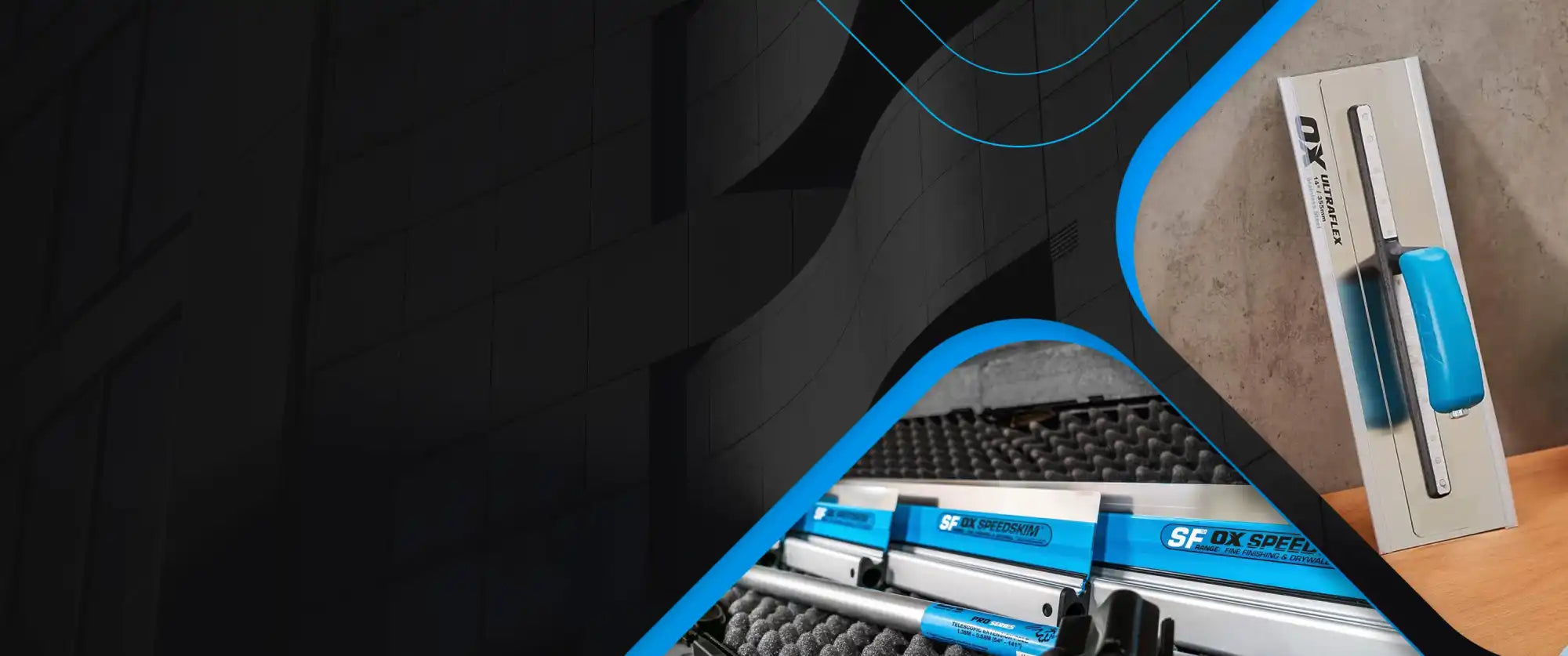 Un set de unelte profesionale pentru tencuieli și finituri.slider_item_P4z4J9