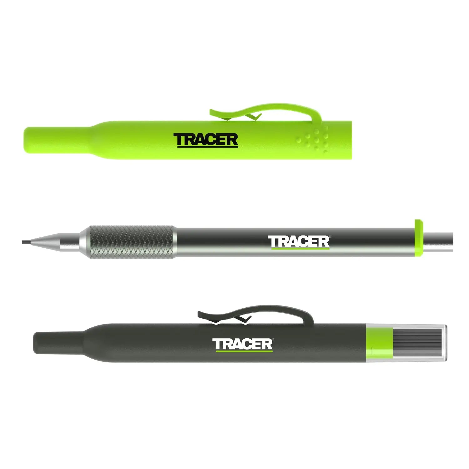 Set creion tamplarie TRACER PRO din aluminiu cu mine, refiluri și husă verde lime