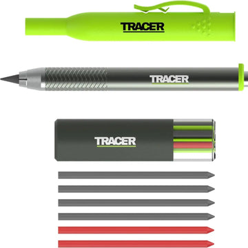 Creion profesional TRACER ATPK1-PRO cu prindere integrat și set de mine pentru lemn