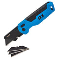 Cutter pliabil OX PRO — cuțit utilitar cu 3 lame SK5 incluse