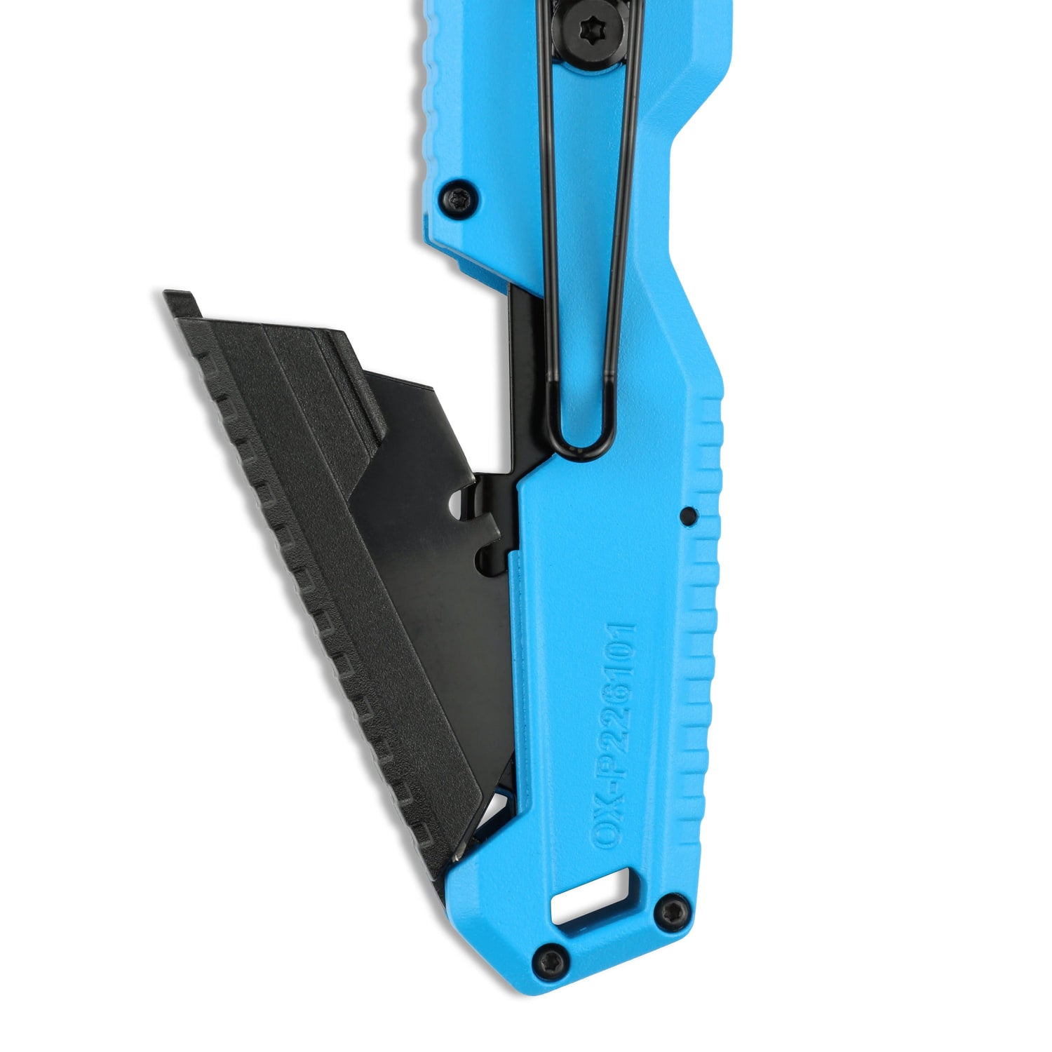 Cutter pliabil OX PRO — clemă de centură și gaură pentru șnur