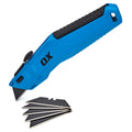 Cutter retractabil OX PRO — cuțit utilitar metalic cu 5 lame SK5 incluse