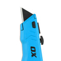 Cutter retractabil OX PRO — buton de eliberare rapidă și culisor pentru lamă