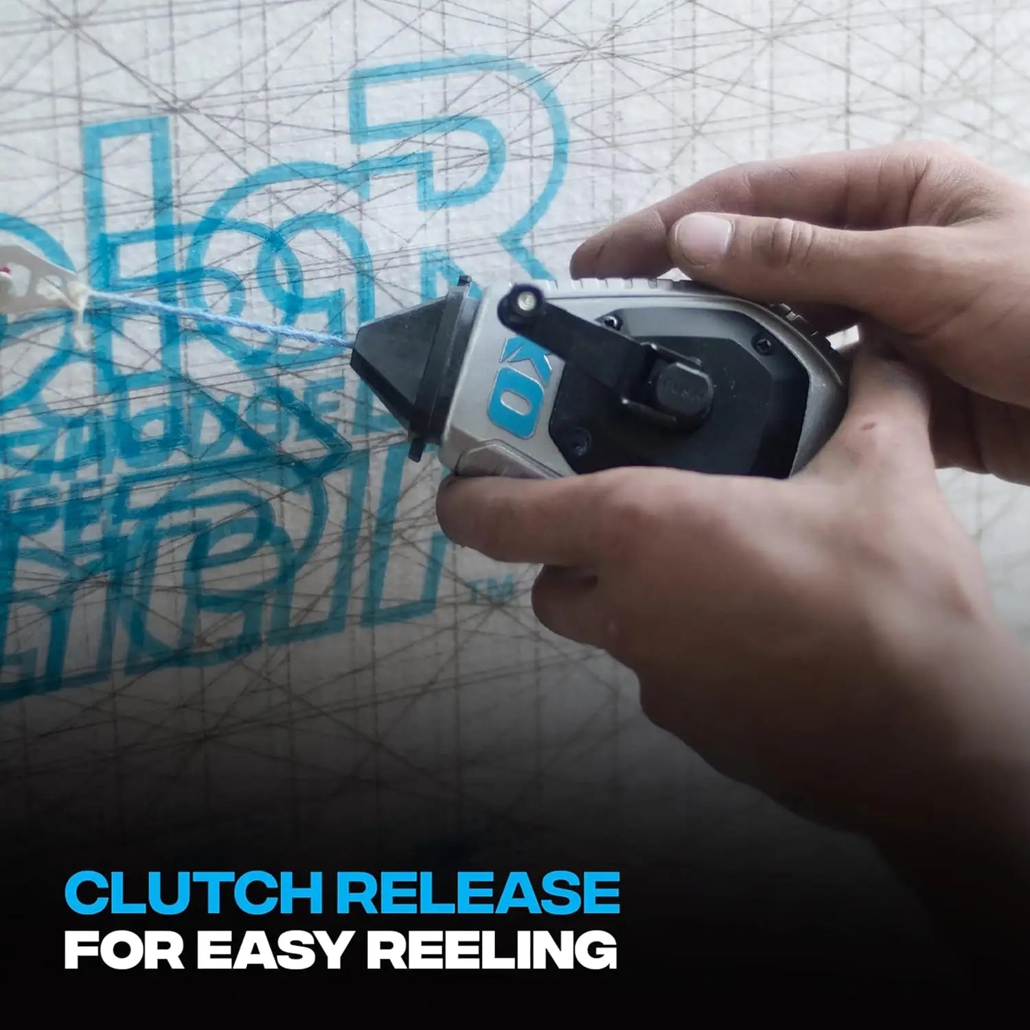 Mulinetă negru-argintie cu clutch release, linie kevlar 30m, raport 6:1 OX-P630701