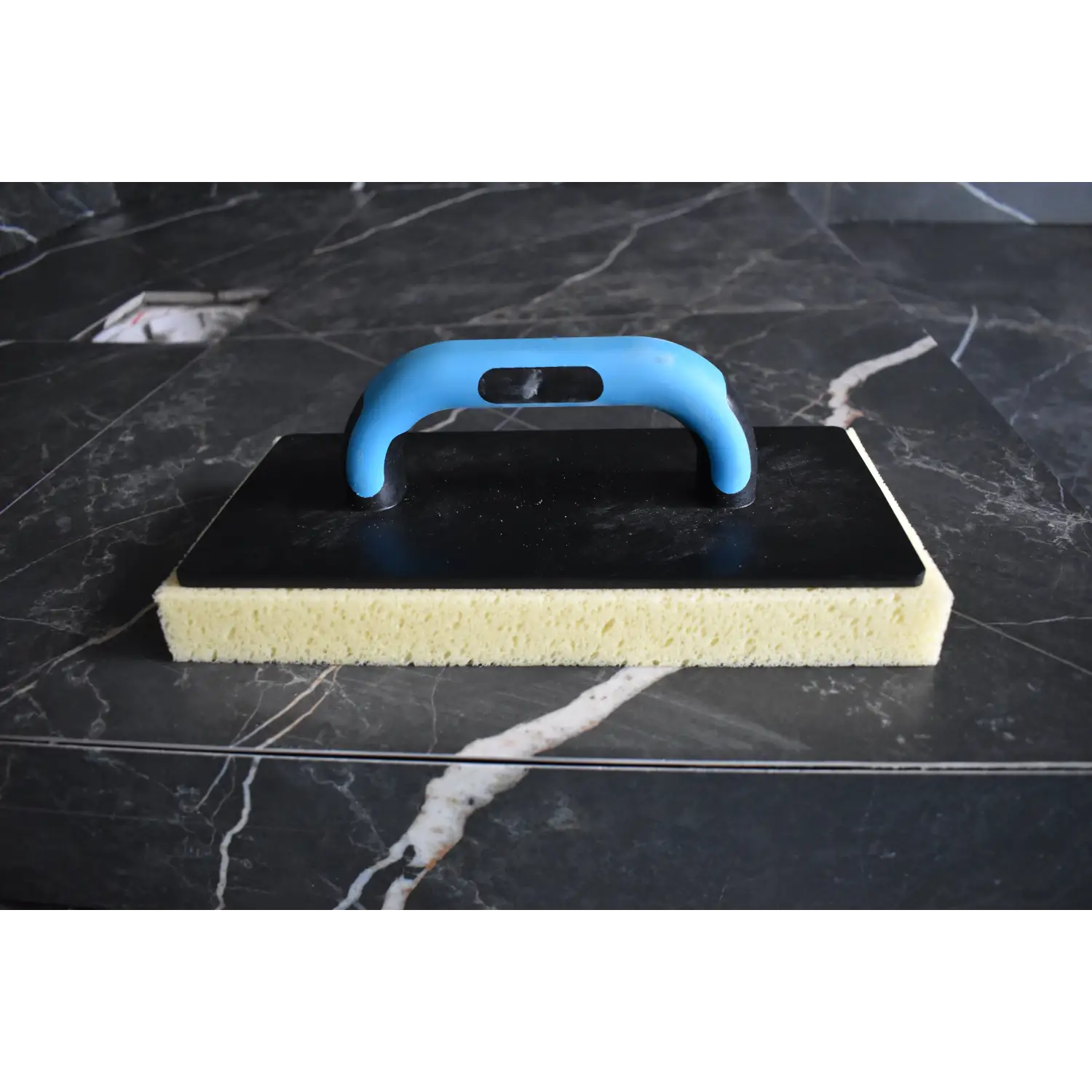 Grout float cu burete ox pro, cu mâner soft grip și margine din burete pentru gresie faianta