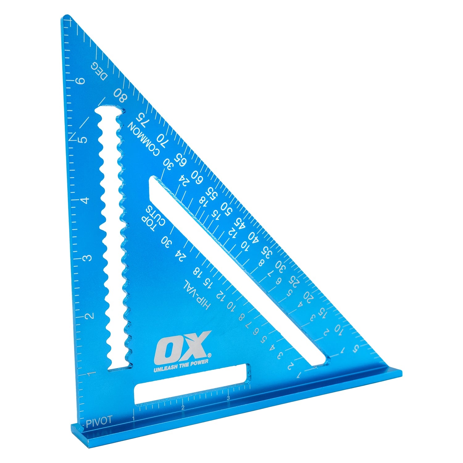 Echer de dulgherie OX PRO 180 mm, aluminiu, marcaje gravate cu laser