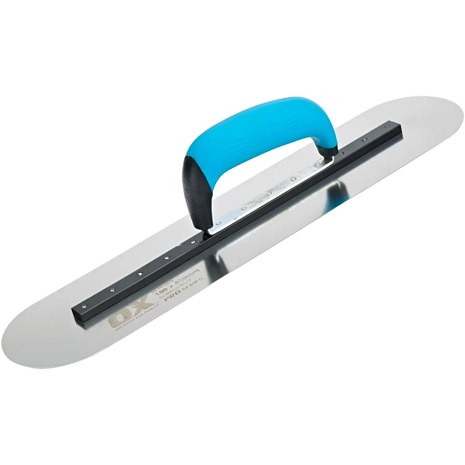 Gletiera profesionala de finisare din inox 45x11cm cu maner ergonomic otel inoxidabil