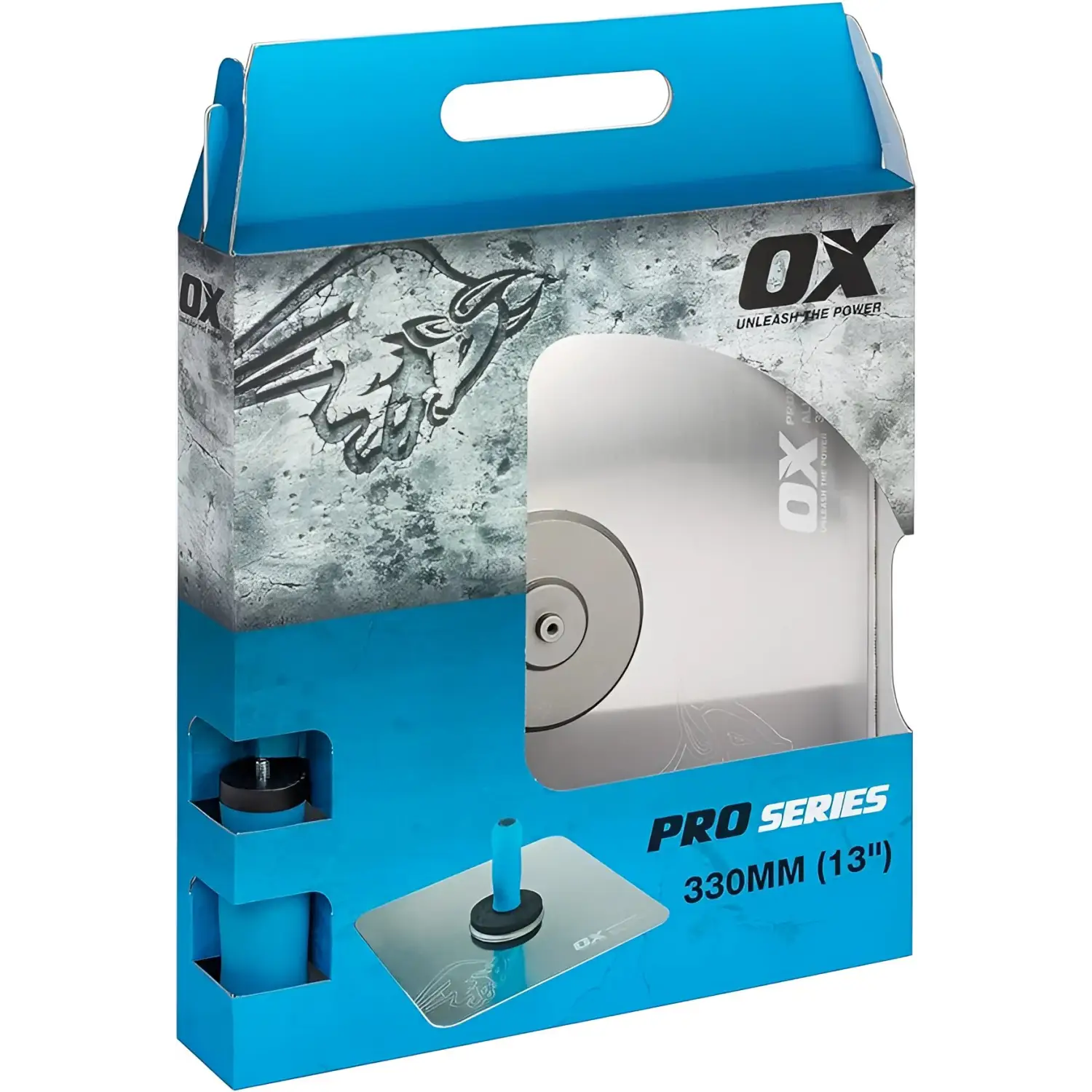 Cutie din carton albastru și gri cu trowel de glet din aluminiu de înaltă calitate