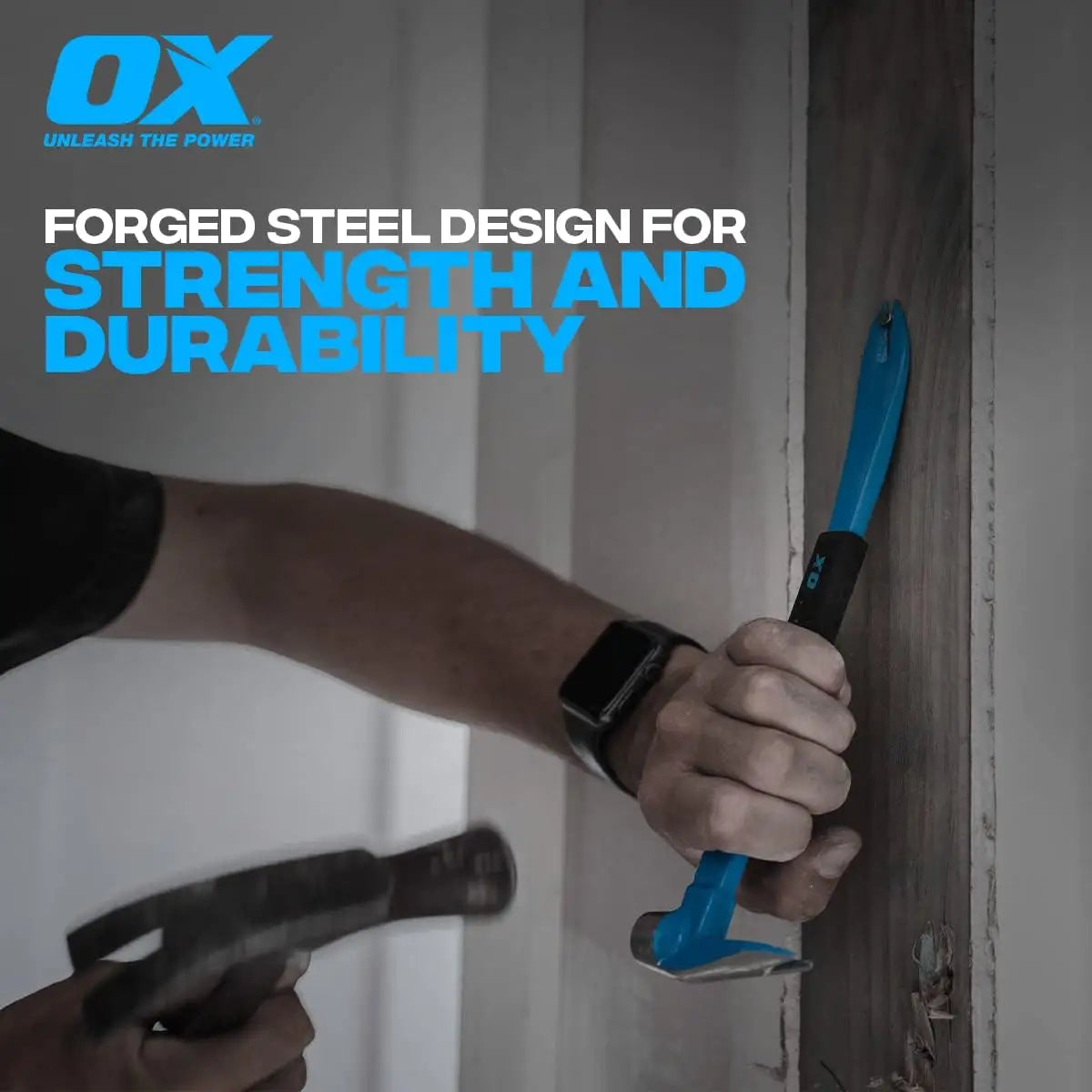 Levier cu gheara OX Pro, varf tesit, grip antiderapant, 250-300 mm, oțel forjat