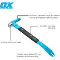 Levier cu gheara OX Pro cu varf tesit, grip antiderapant și cap de lovire