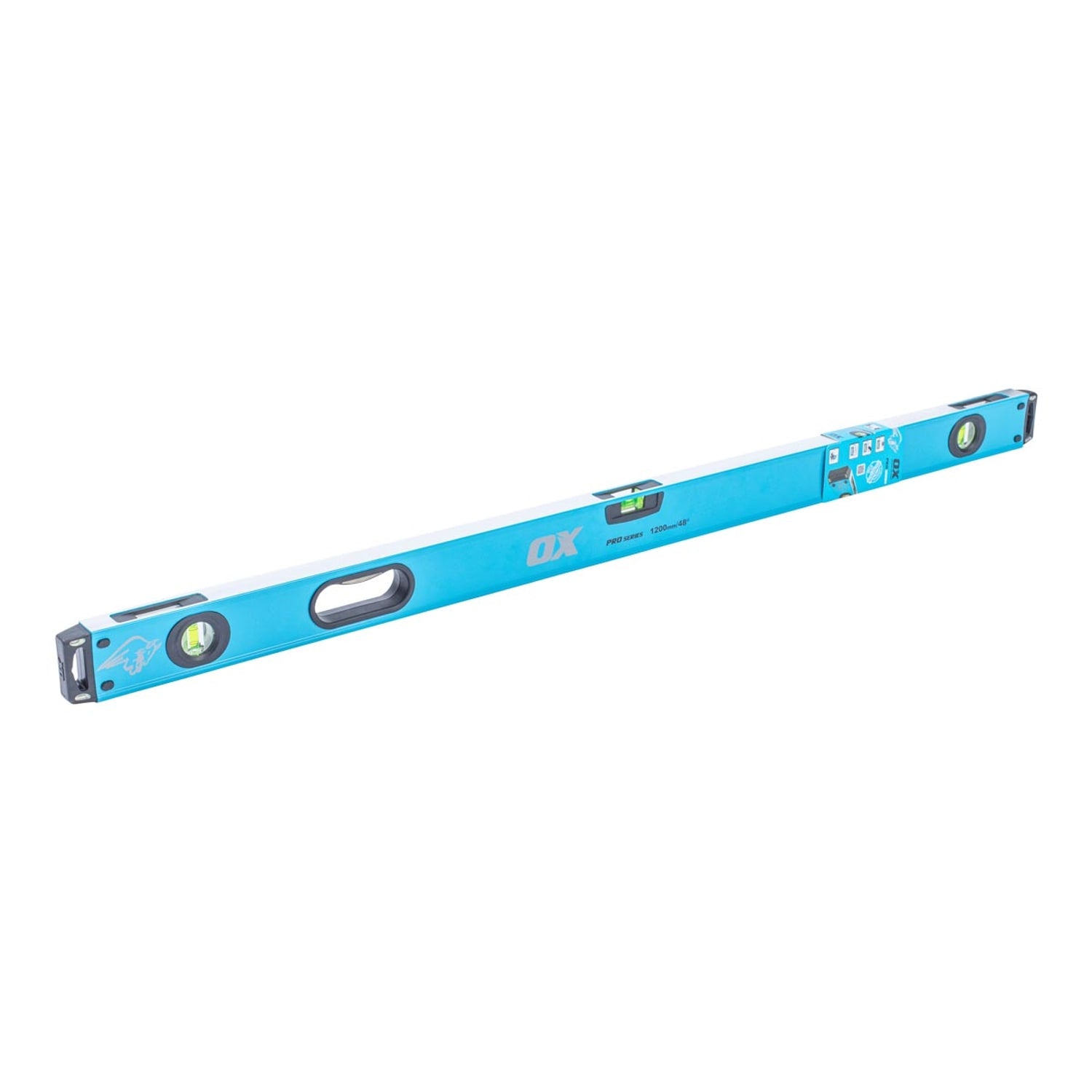 Nivelă OX PRO 1200 mm / 48″ nemagnetică, profil casetat din aluminiu