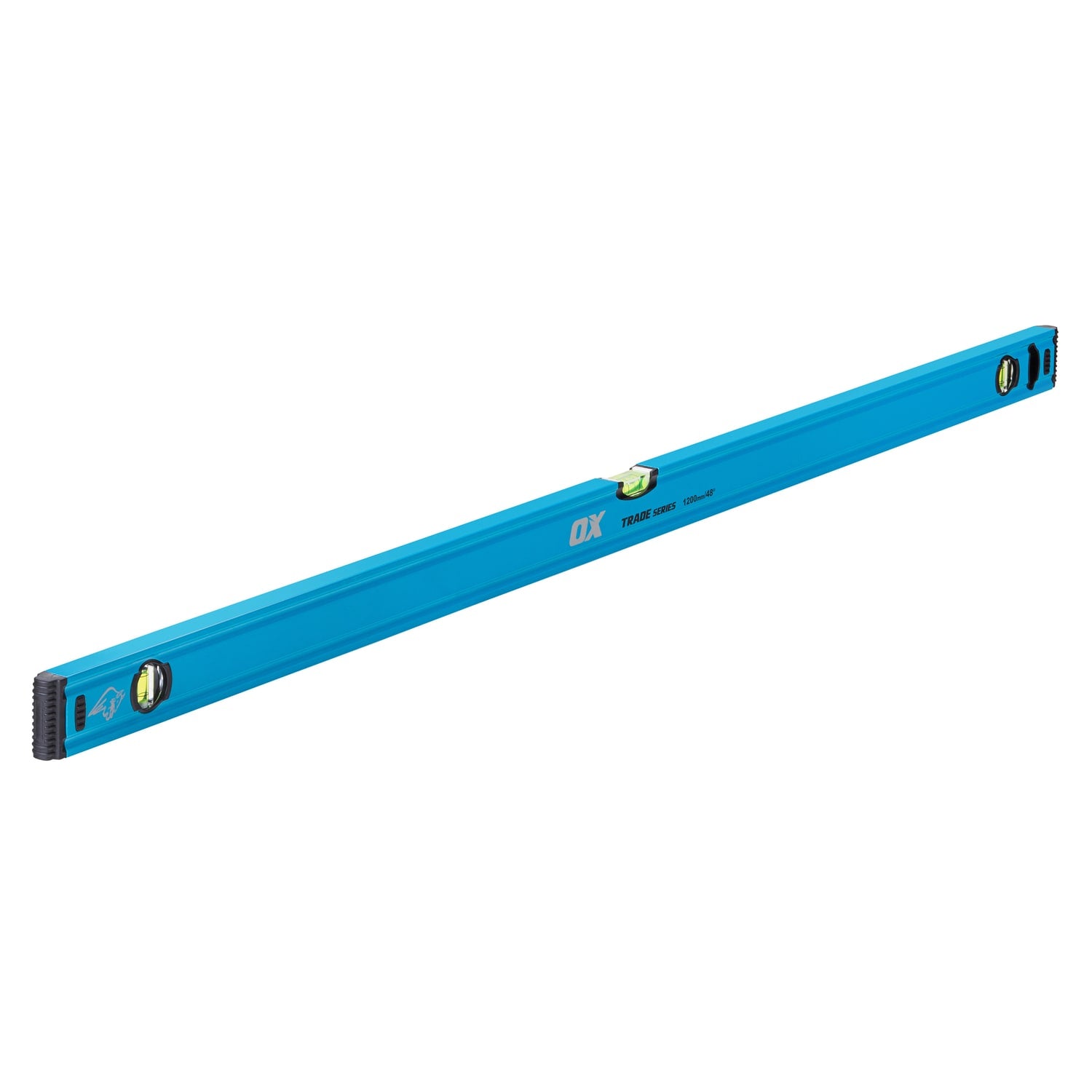 Nivelă OX Trade 1200 mm / 48″, profil din aluminiu cu 3 fiole
