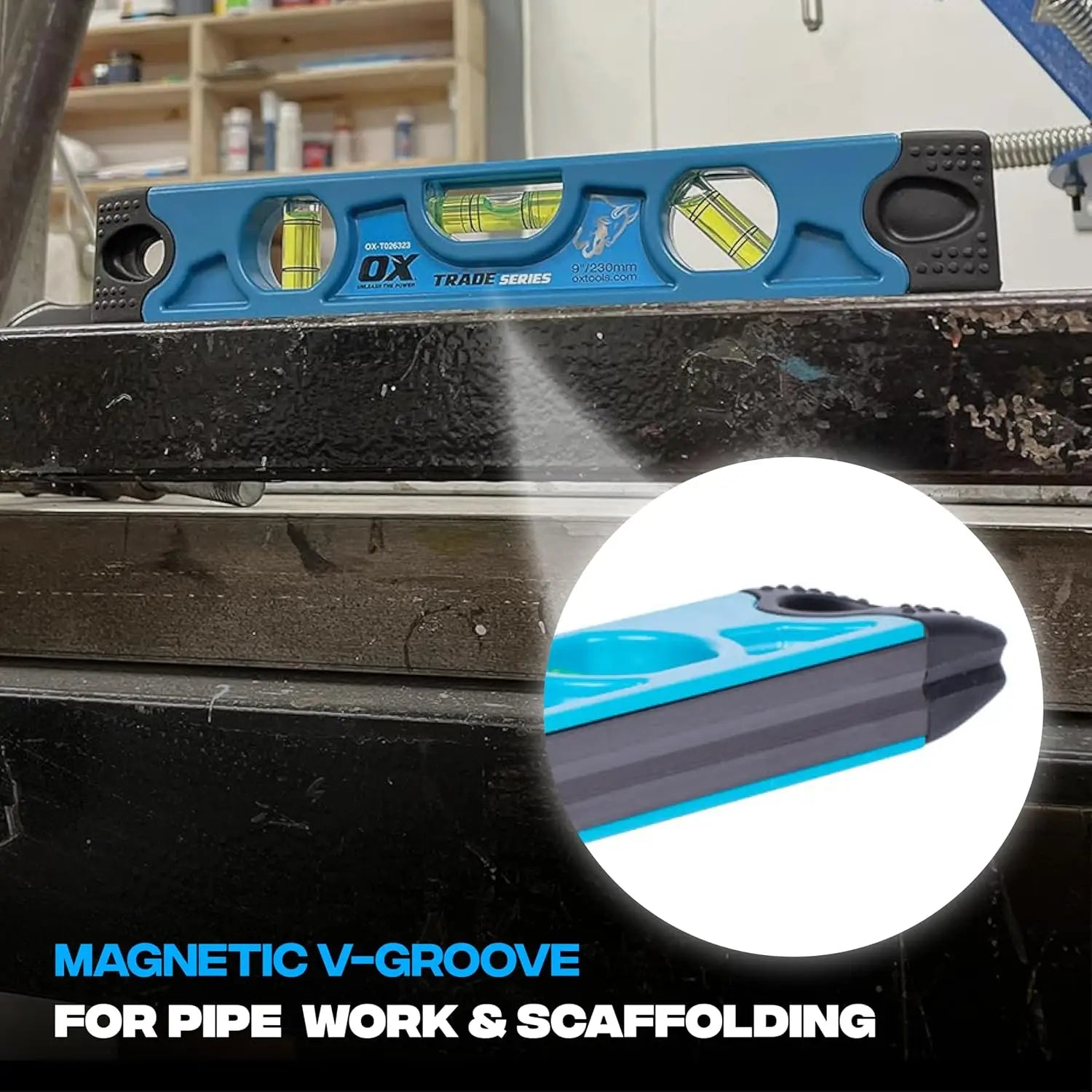 Nivela torpedo cu baza magnetica, trei fiole și capete cauciuc pentru precizie