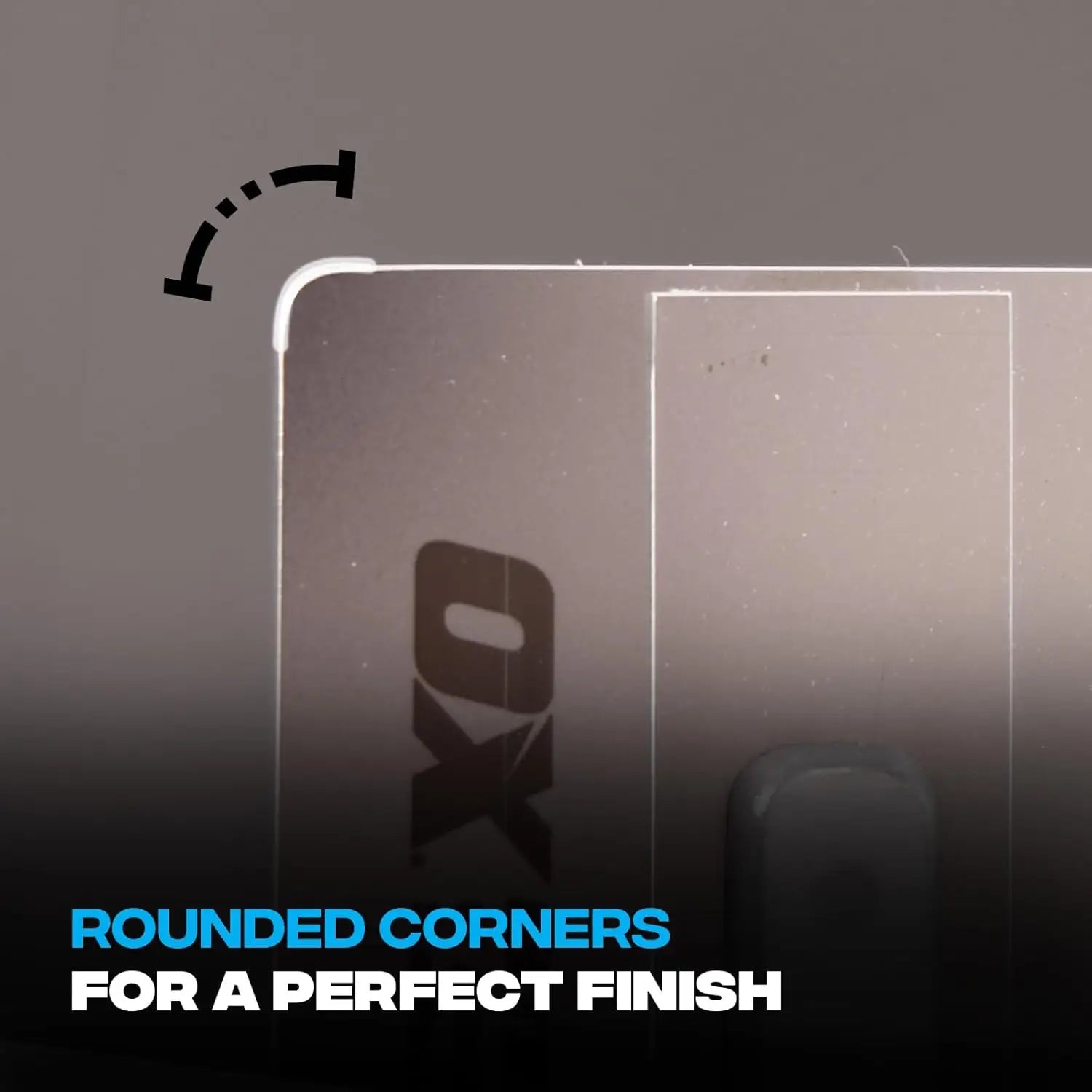 Imagine de finisare pro ultraflex cu margine rotundă din sticlă sau acril, lama ultraflexibila