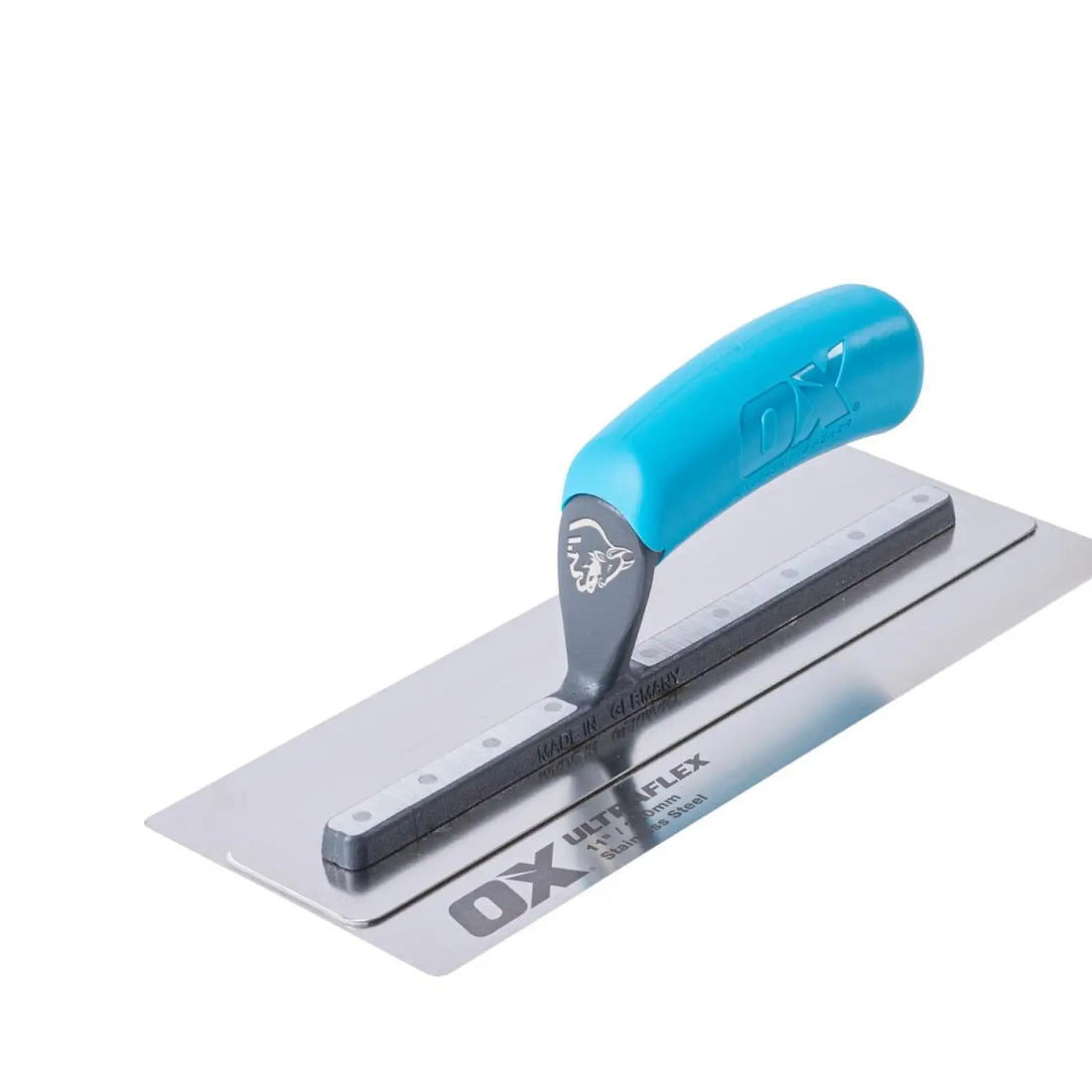 Trowel cu mâner albastru și lamă ultraflexibilă pentru finisaje de calitate pro ultraflex