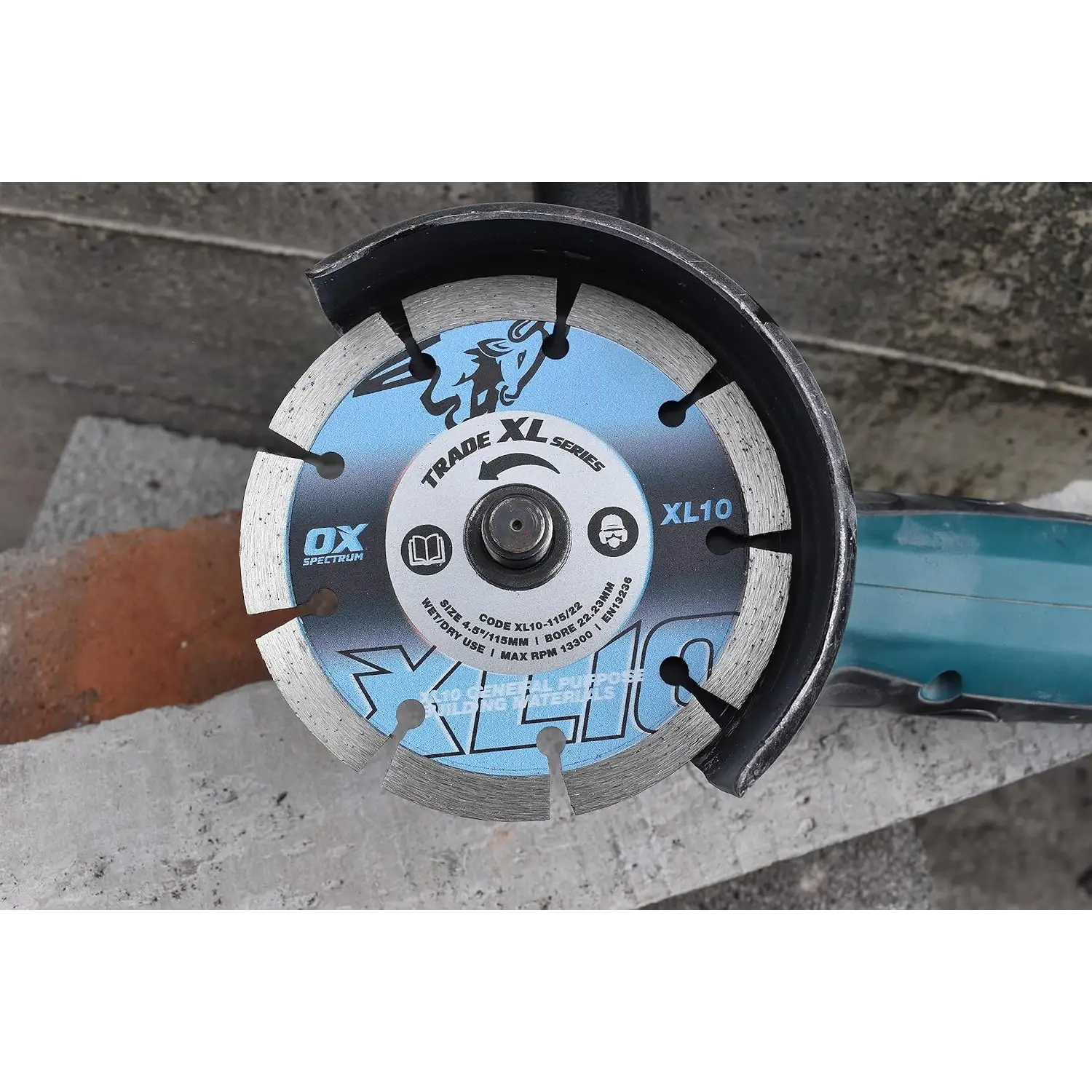 Disc diamantat Spectrum Trade XL-10 pentru beton, caramida si pavele, segment 10 mm