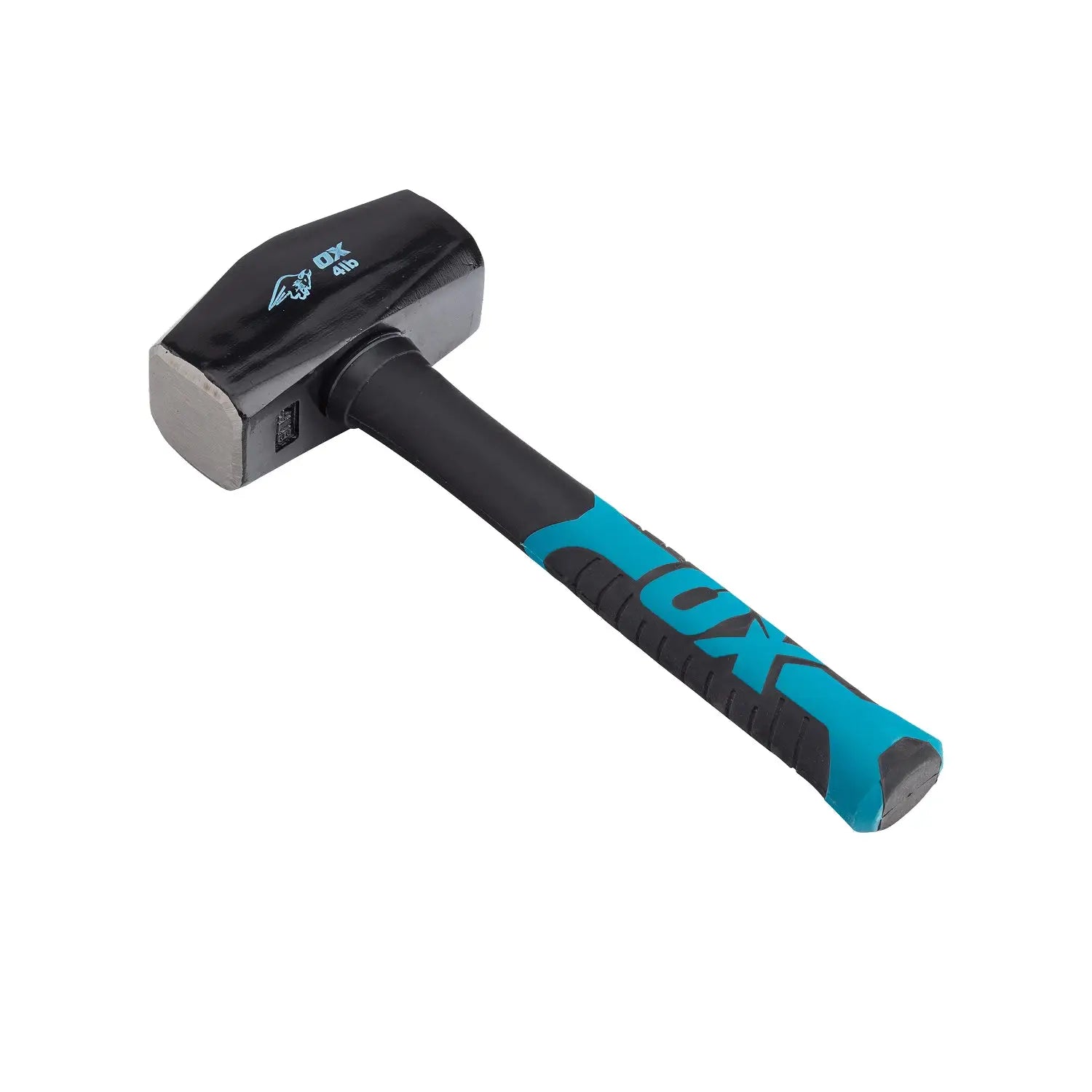 Ciocan de demolari cu maner fibra de sticla, culoare negru și teal, club hammer profesionale