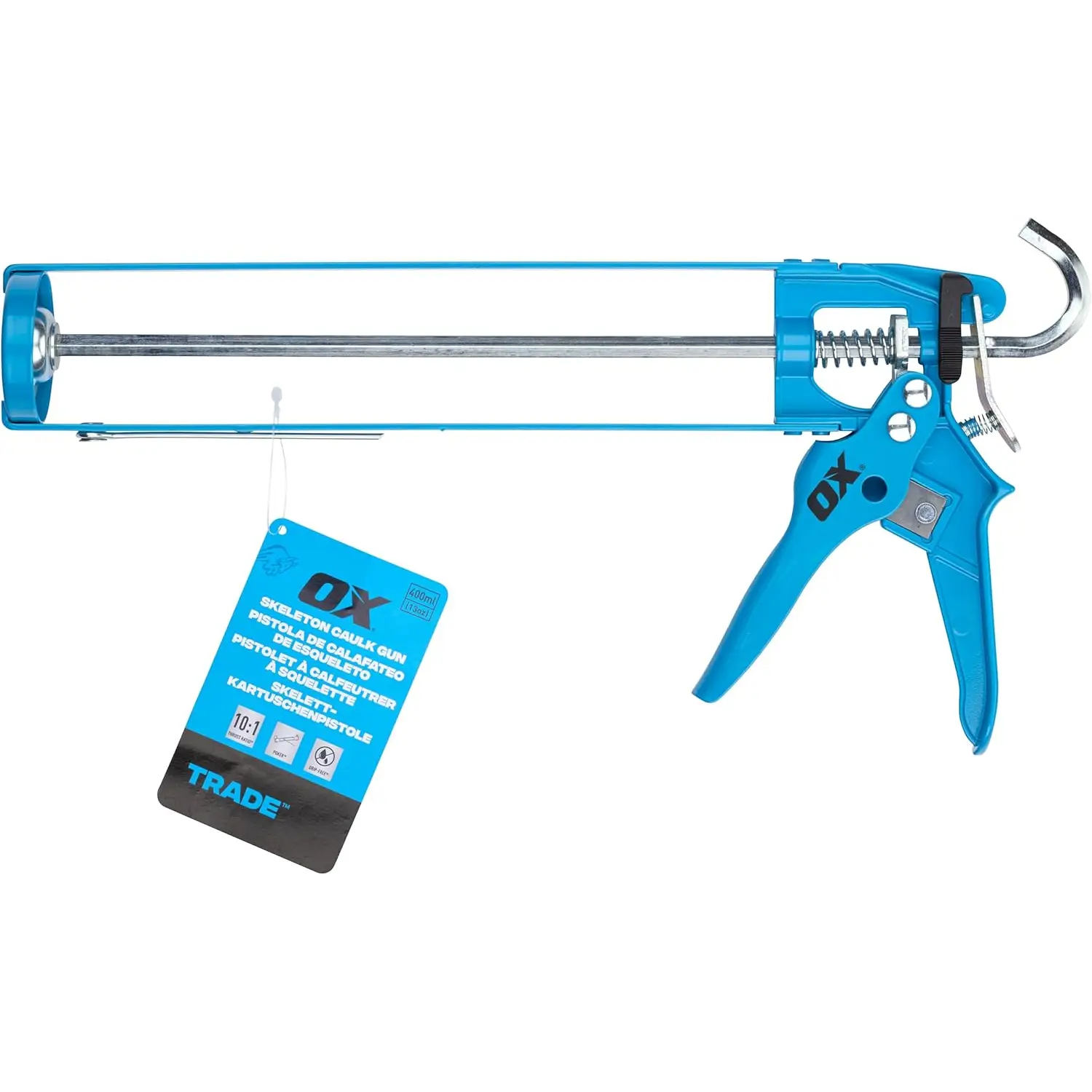 Skelet tip pistol pentru silicon 400 ml cu cutter duza și duza și perforator OXT046506