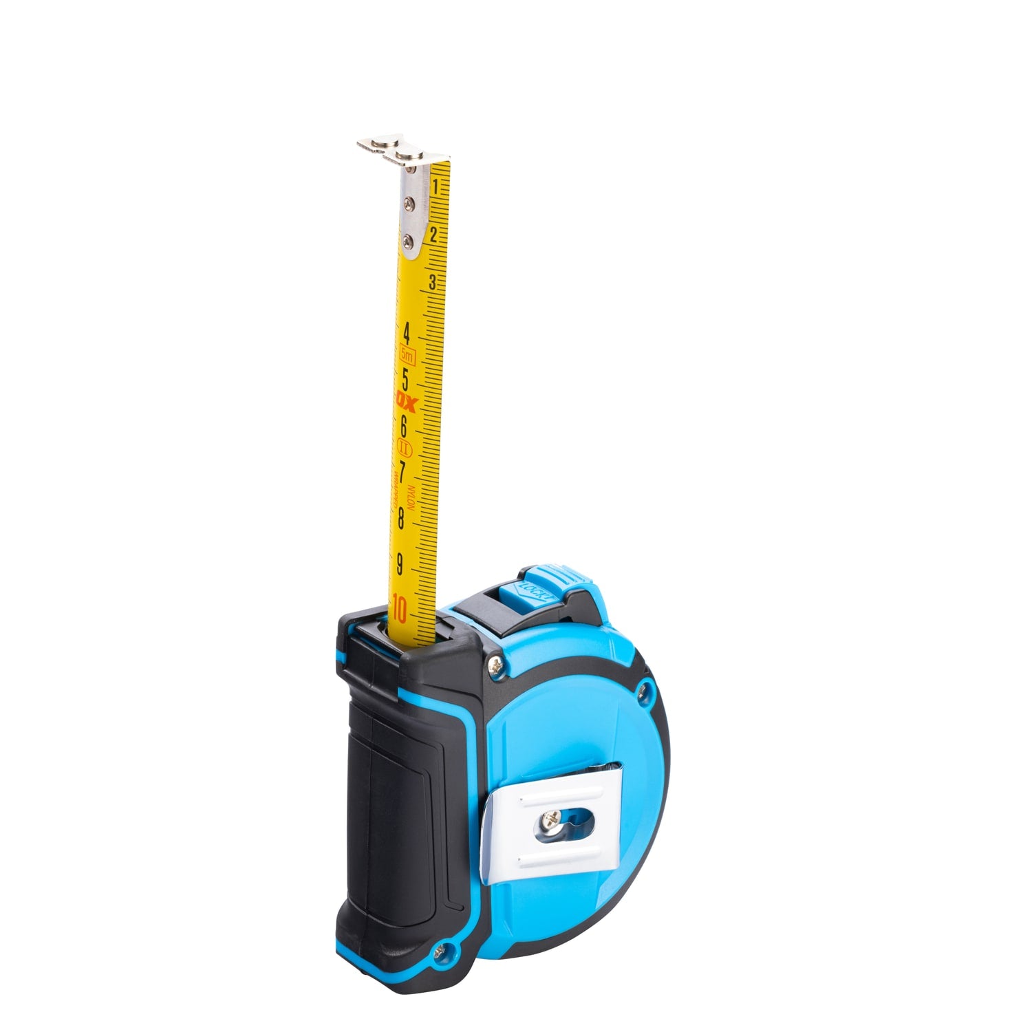 Ruletă OX PRO 5 m — spate cu clemă de centură
