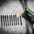 Set 10 markere TRACER 2.0 și husă de transport — gama completă de vârfuri
