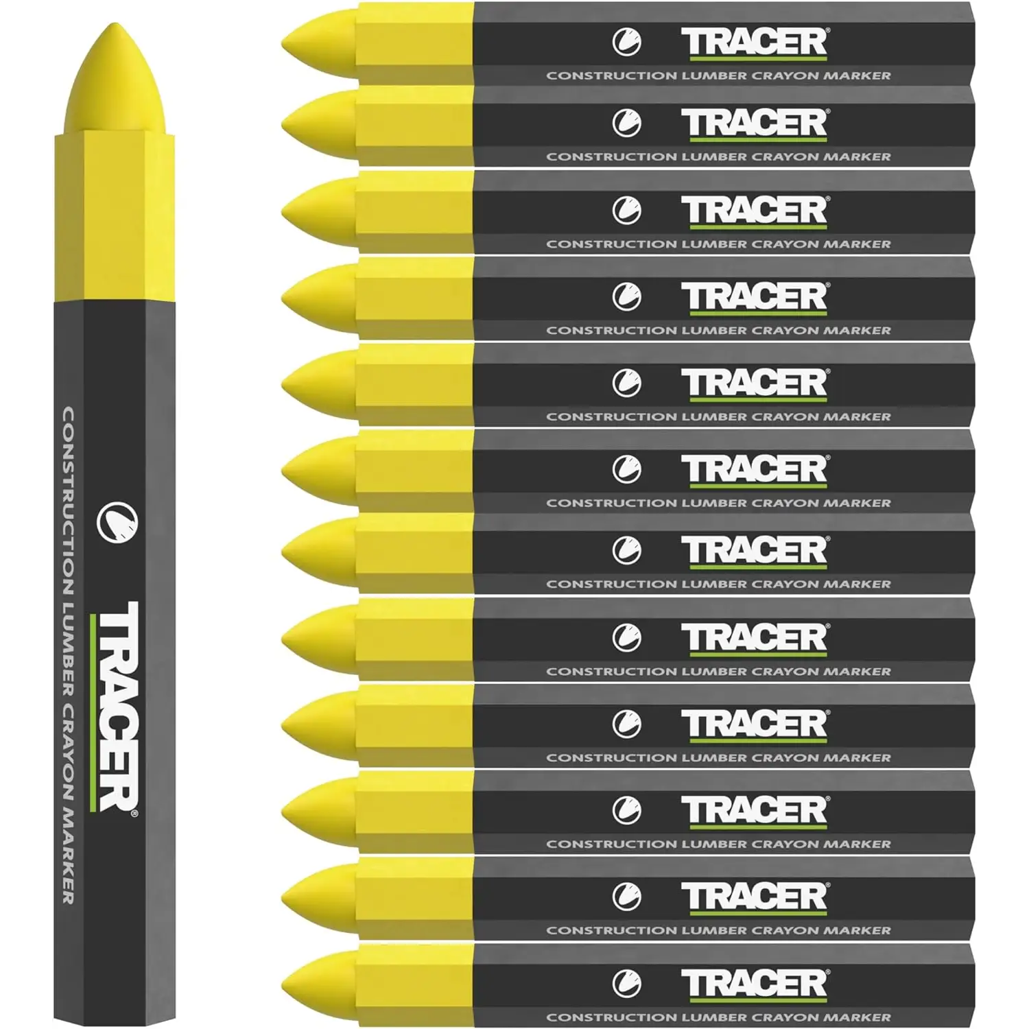 Set 12x markeri lumber crayon, oferă marcare universală, înaltă vizibilitate, potrivit