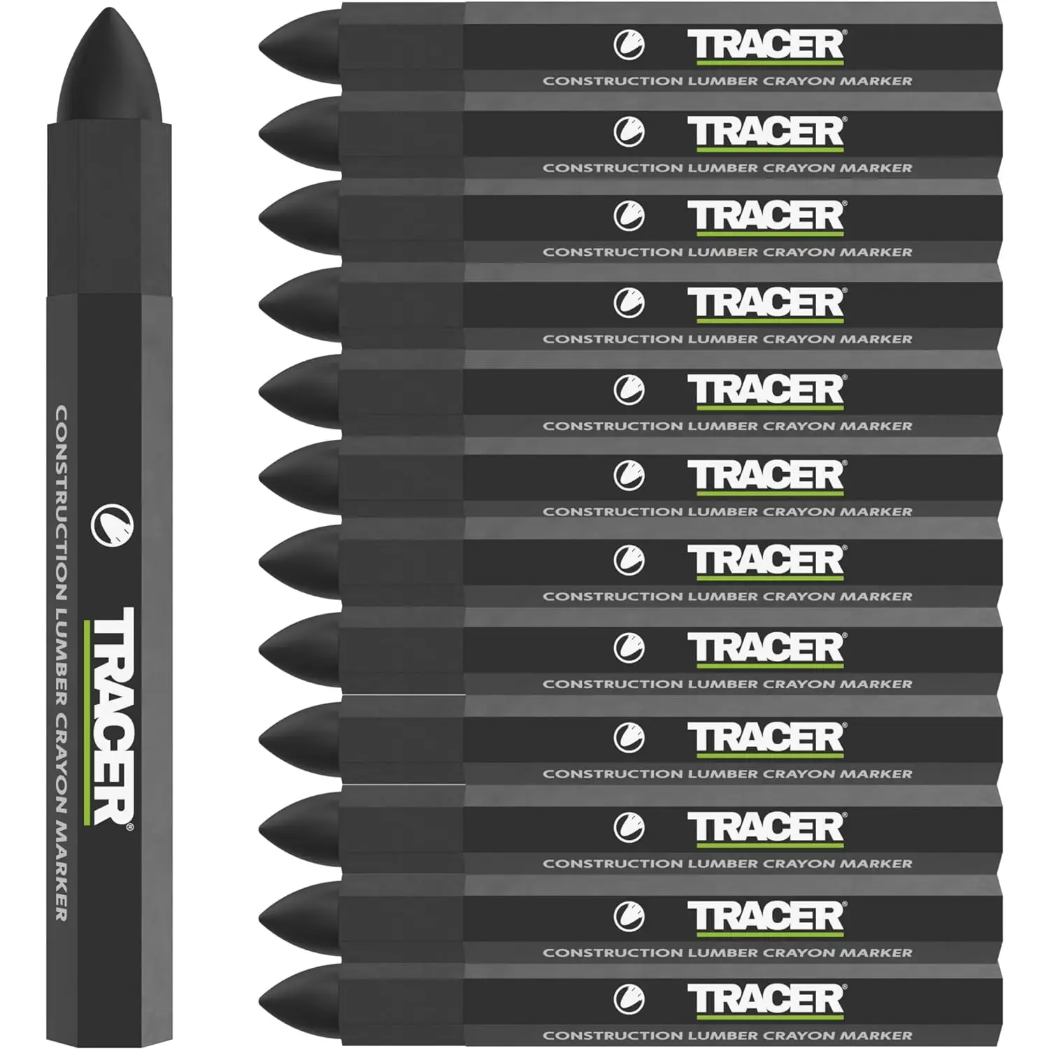 Tracer ofera marcare universala cu markere de lemn negru, roșu sau galben pentru vizibilitate înaltă