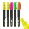 Set 5 textmarkere TRACER 2.0 cu vârf teșit (chisel) — 2 galben, roz, verde, portocaliu