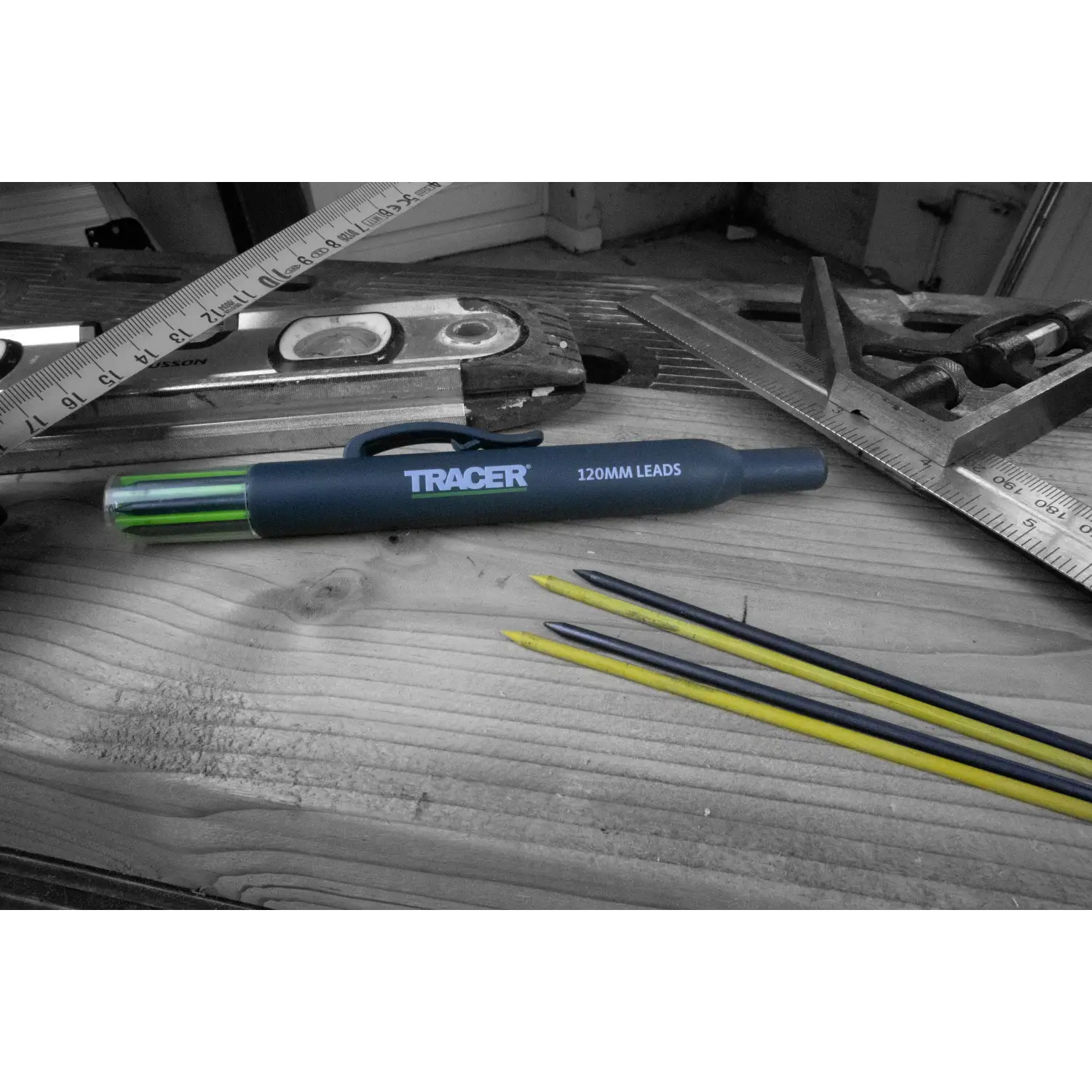 Mina de înlocuire TRACER pentru Markerul Deep Pencil, albastru închis cu rezerve verzi și negre