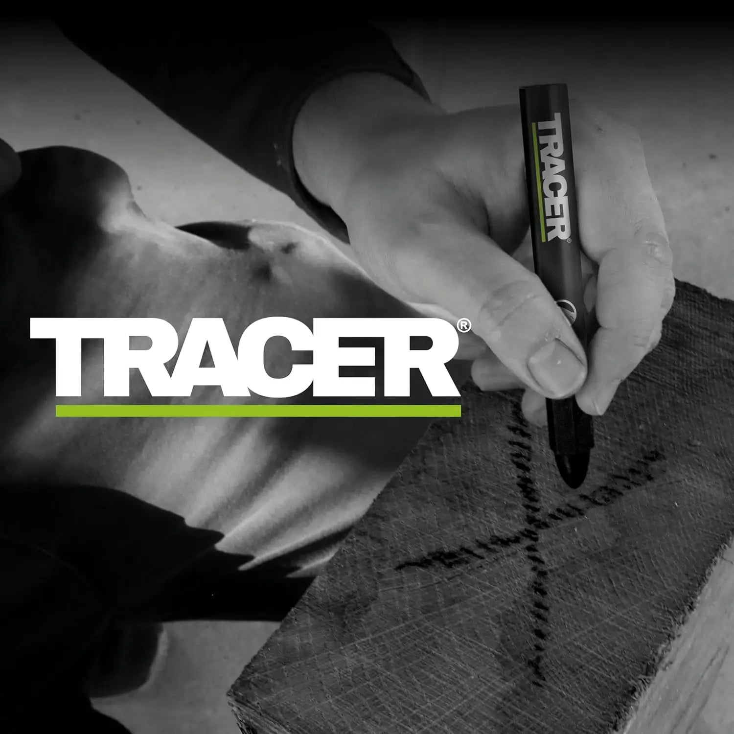 Pix black cu vârf durabil pentru marcaj pe lemn, parte din set creioane ceara constructii