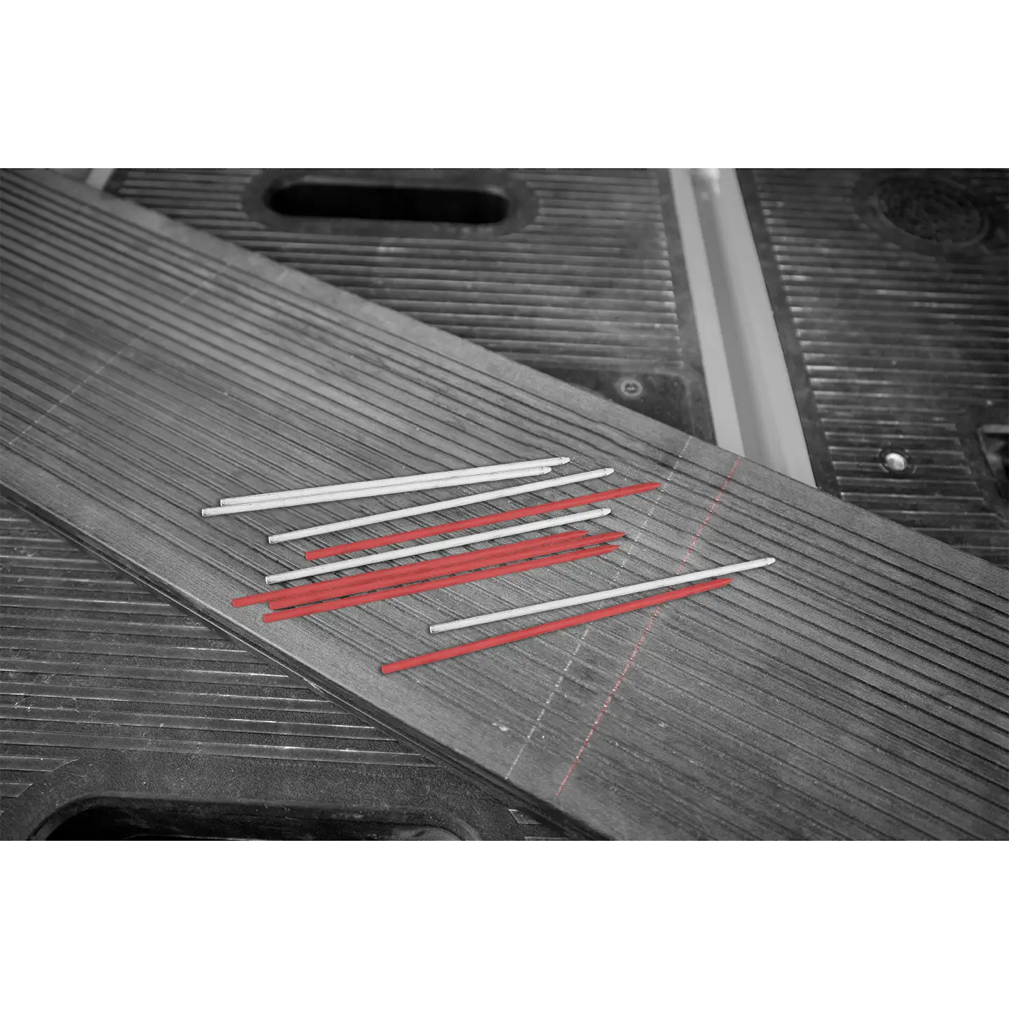 Set de 12 mine alternative pentru creion tracer deep hole, roșu și alb colorate