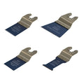 Set de 4 lame multitool universale pentru taierea lemnului, plastic si metal
