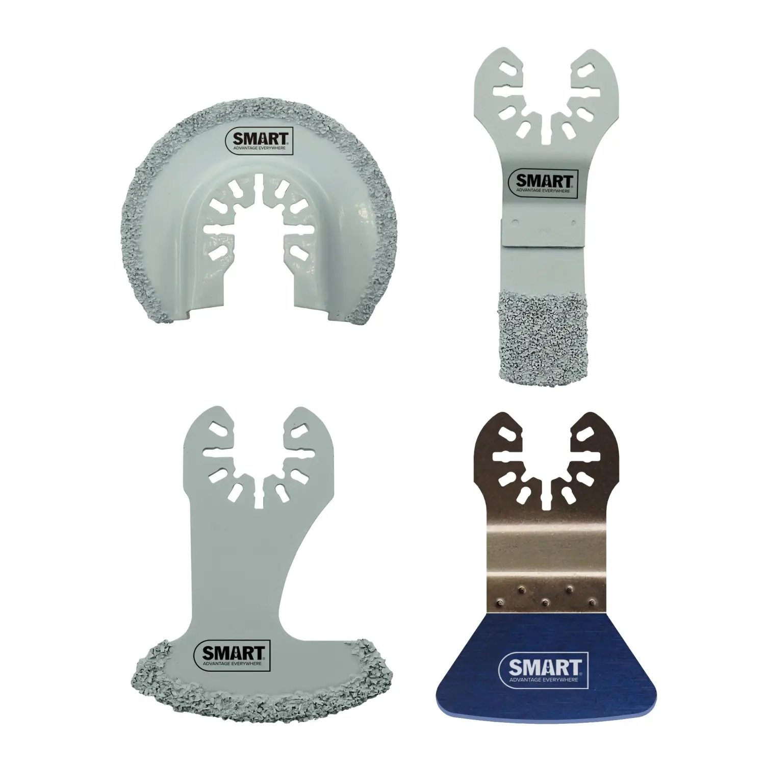 Set de 4 lame multitool carbura SM4-TK pentru gresie și faianță compatibile Bosch