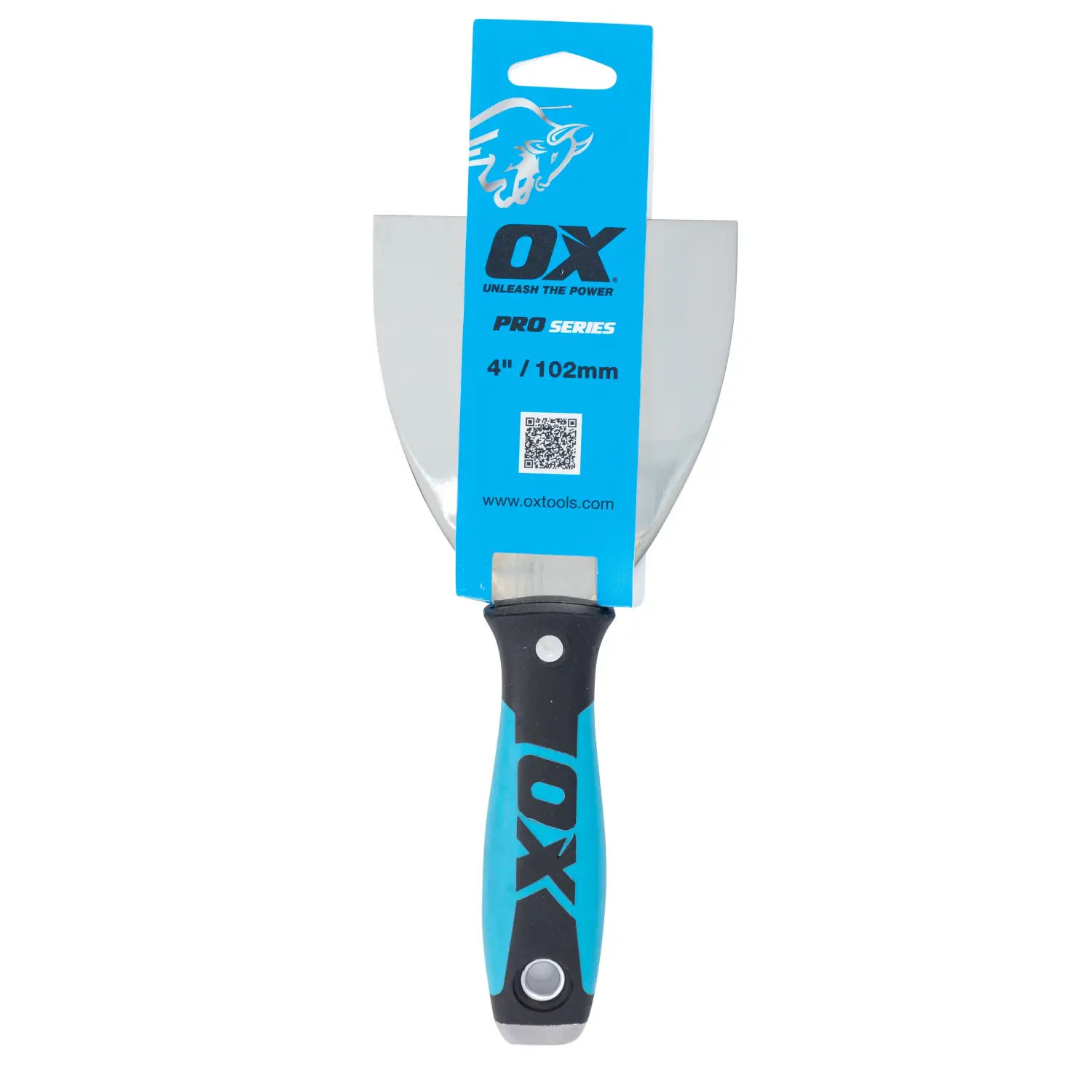 Imagine de alt pentru un cuțit de glet profesional SST pentru rosturi cu mâner albastru și negru