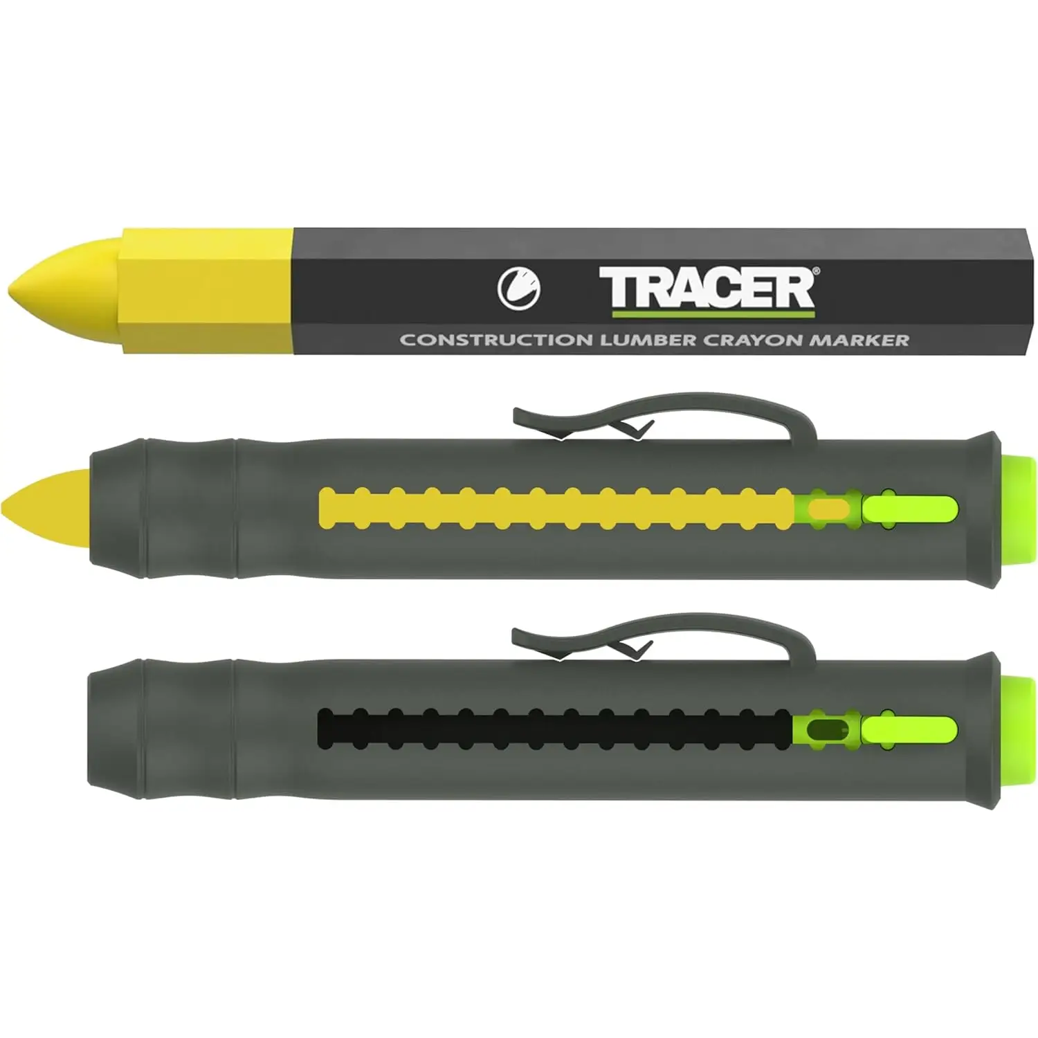 Marker crayon ceara cu mecanism extensibil pentru creion ceara și tracere eficiente