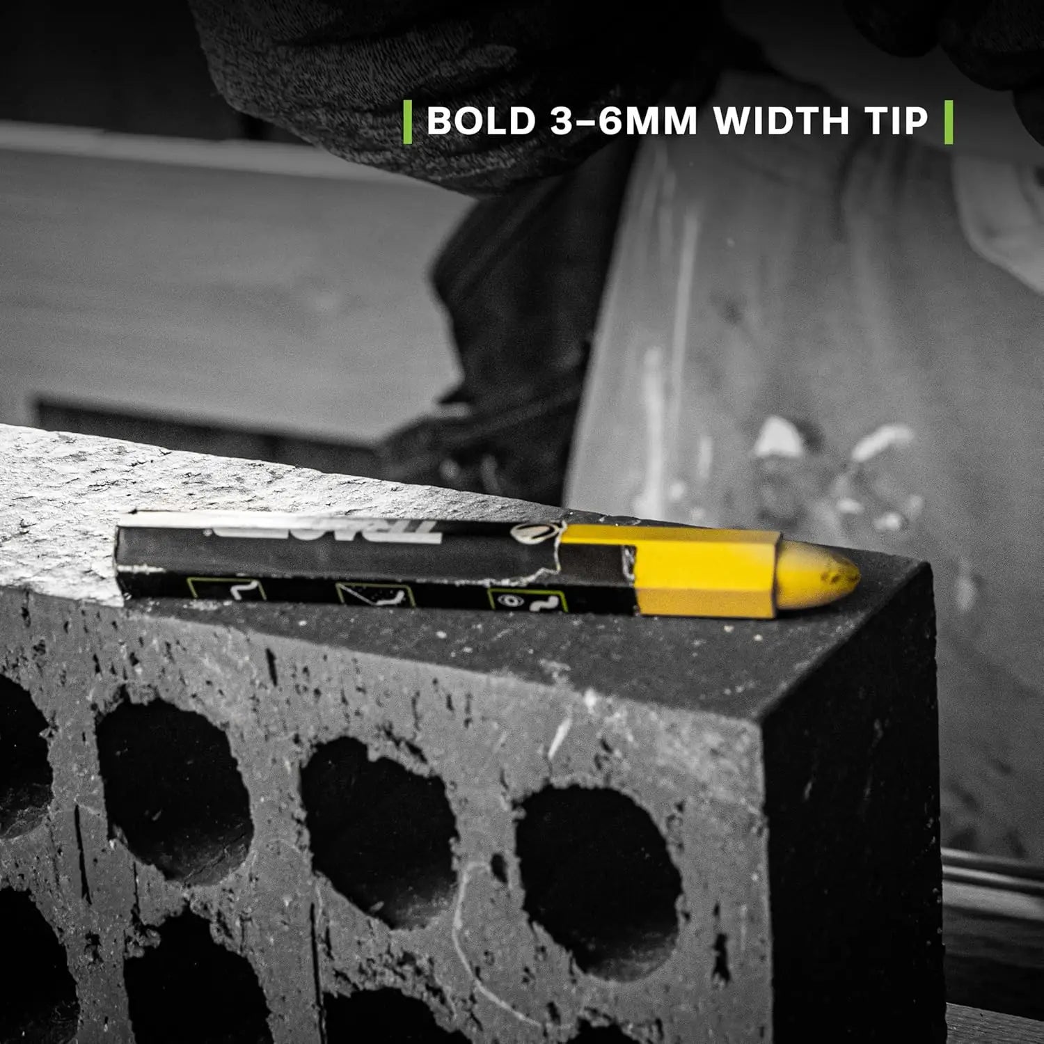 Carpenter’s creion ceara cu mecanism extensibil și blocare, în culoare negru și galben